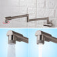 Modern Kitchen Sink Faucet Brass Lever Handles Pot Filler Kitchen Faucet Clearhalo 'Home Improvement' 'home_improvement' 'home_improvement_kitchen_faucets' 'Kitchen Faucets' 'Kitchen Remodel & Kitchen Fixtures' 'Kitchen Sinks & Faucet Components' 'kitchen_faucets' 6497759