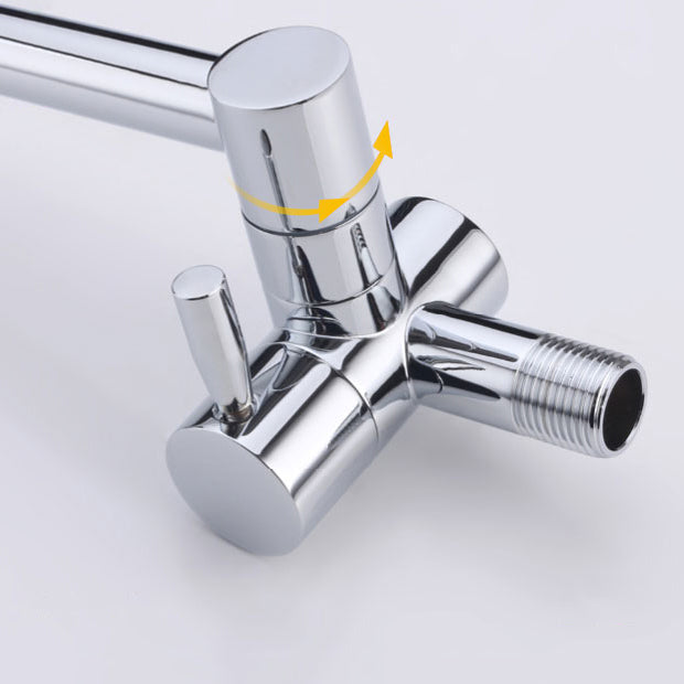 Modern Kitchen Sink Faucet Brass Lever Handles Pot Filler Kitchen Faucet Clearhalo 'Home Improvement' 'home_improvement' 'home_improvement_kitchen_faucets' 'Kitchen Faucets' 'Kitchen Remodel & Kitchen Fixtures' 'Kitchen Sinks & Faucet Components' 'kitchen_faucets' 6497768
