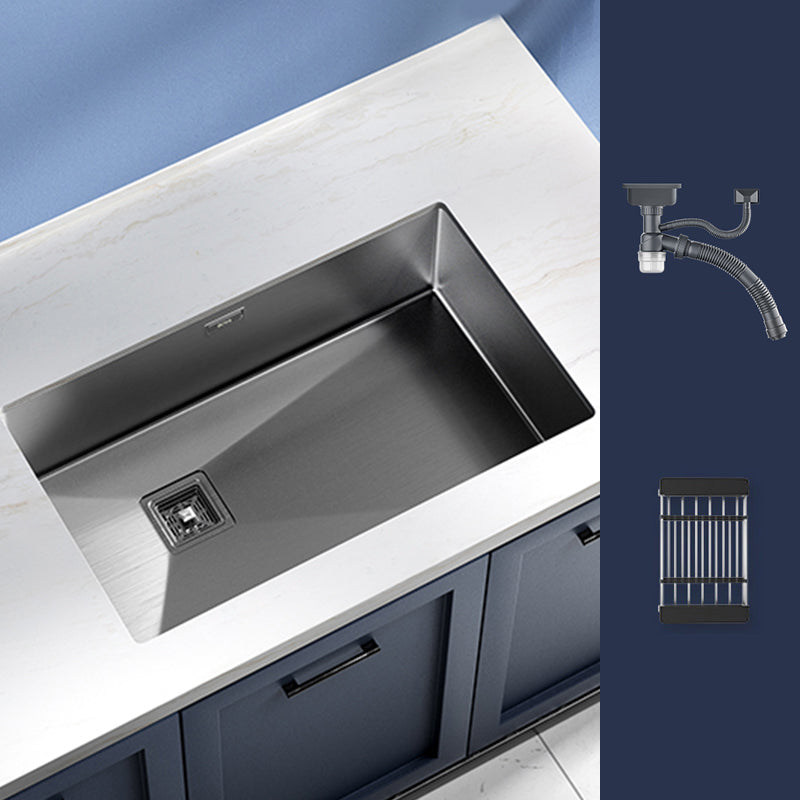 Modern Style Kitchen Sink Stainless Steel Antimicrobial Design Kitchen Sink Sink Only None Clearhalo 'Home Improvement' 'home_improvement' 'home_improvement_kitchen_sinks' 'Kitchen Remodel & Kitchen Fixtures' 'Kitchen Sinks & Faucet Components' 'Kitchen Sinks' 'kitchen_sinks' 6498384