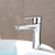 Modern Lavatory Faucet Solid Color Centerset Low Arc Faucet for Bathroom Silver Clearhalo 'Bathroom Remodel & Bathroom Fixtures' 'Bathroom Sink Faucets' 'Bathroom Sinks & Faucet Components' 'bathroom_sink_faucets' 'Home Improvement' 'home_improvement' 'home_improvement_bathroom_sink_faucets' 6502474
