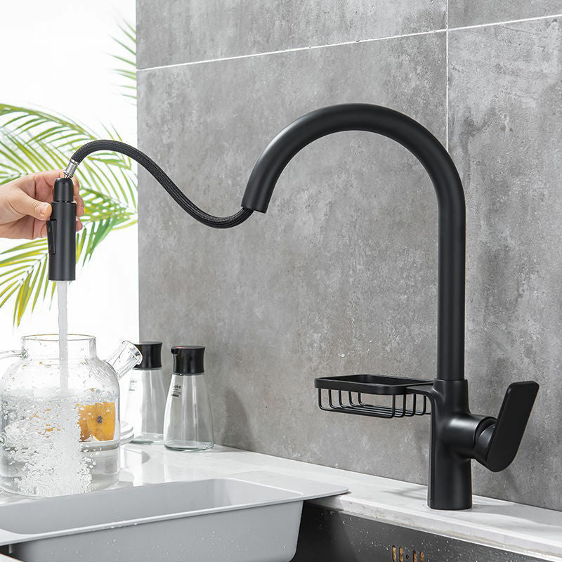 Modern 1-Handle Faucet Pull out Sprayer with Water Dispenser Faucet Clearhalo 'Home Improvement' 'home_improvement' 'home_improvement_kitchen_faucets' 'Kitchen Faucets' 'Kitchen Remodel & Kitchen Fixtures' 'Kitchen Sinks & Faucet Components' 'kitchen_faucets' 6502518