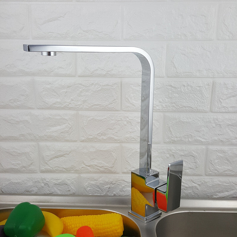 Contemporary Kitchen Faucet Stainless Steel 1-Handle High Arc Kitchen Faucet Clearhalo 'Home Improvement' 'home_improvement' 'home_improvement_kitchen_faucets' 'Kitchen Faucets' 'Kitchen Remodel & Kitchen Fixtures' 'Kitchen Sinks & Faucet Components' 'kitchen_faucets' 6502561