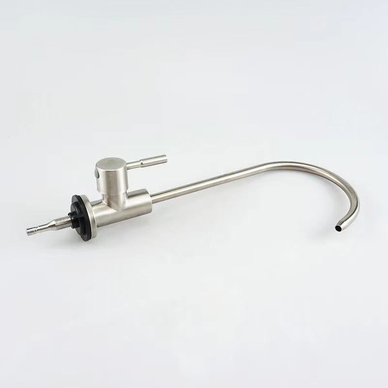 Modern 1-Handle Faucet with Water Dispenser 1-Hole Standard Kitchen Faucet Clearhalo 'Home Improvement' 'home_improvement' 'home_improvement_kitchen_faucets' 'Kitchen Faucets' 'Kitchen Remodel & Kitchen Fixtures' 'Kitchen Sinks & Faucet Components' 'kitchen_faucets' 6502590