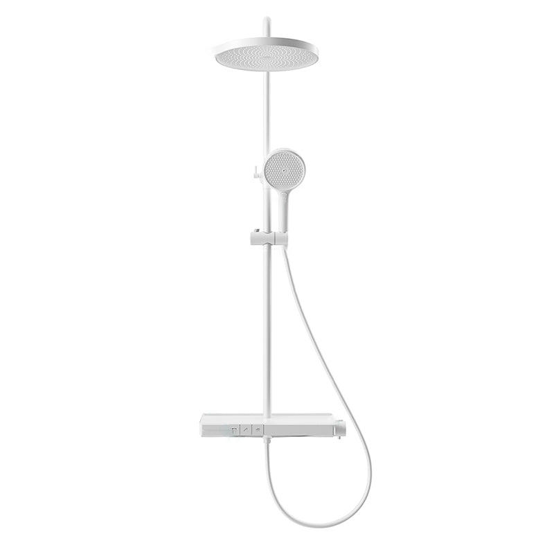 Modern Shower System Brass Volume Control Slide Bar Included Shower Combo Clearhalo 'Bathroom Remodel & Bathroom Fixtures' 'Home Improvement' 'home_improvement' 'home_improvement_shower_faucets' 'Shower Faucets & Systems' 'shower_faucets' 'Showers & Bathtubs Plumbing' 'Showers & Bathtubs' 6502608