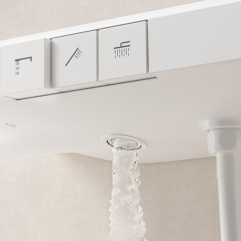 Modern Shower System Brass Volume Control Slide Bar Included Shower Combo Clearhalo 'Bathroom Remodel & Bathroom Fixtures' 'Home Improvement' 'home_improvement' 'home_improvement_shower_faucets' 'Shower Faucets & Systems' 'shower_faucets' 'Showers & Bathtubs Plumbing' 'Showers & Bathtubs' 6502616