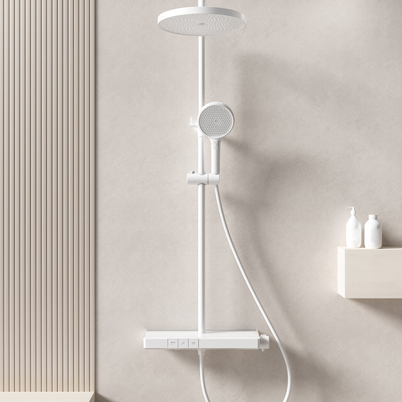 Modern Shower System Brass Volume Control Slide Bar Included Shower Combo Clearhalo 'Bathroom Remodel & Bathroom Fixtures' 'Home Improvement' 'home_improvement' 'home_improvement_shower_faucets' 'Shower Faucets & Systems' 'shower_faucets' 'Showers & Bathtubs Plumbing' 'Showers & Bathtubs' 6502620