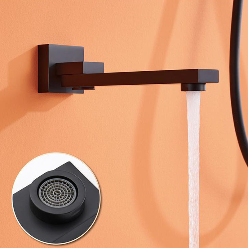 Modern Shower Set Brass Square Temperature Control Shower System Clearhalo 'Bathroom Remodel & Bathroom Fixtures' 'Home Improvement' 'home_improvement' 'home_improvement_shower_faucets' 'Shower Faucets & Systems' 'shower_faucets' 'Showers & Bathtubs Plumbing' 'Showers & Bathtubs' 6502637