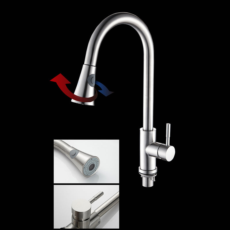 Contemporary Style Kitchen Sink Noise-cancelling Design Stainless Steel Kitchen Sink Clearhalo 'Home Improvement' 'home_improvement' 'home_improvement_kitchen_sinks' 'Kitchen Remodel & Kitchen Fixtures' 'Kitchen Sinks & Faucet Components' 'Kitchen Sinks' 'kitchen_sinks' 6502759
