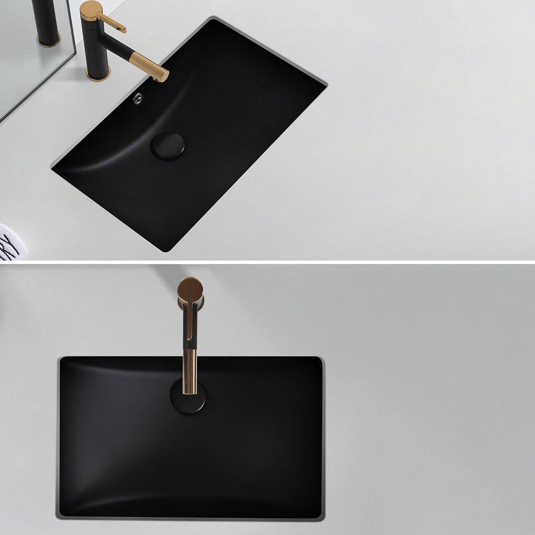 Black Undermount Vanity Sink Modern Porcelain Undermount Vanity Sink Clearhalo 'Bathroom Remodel & Bathroom Fixtures' 'Bathroom Sinks & Faucet Components' 'Bathroom Sinks' 'bathroom_sink' 'Home Improvement' 'home_improvement' 'home_improvement_bathroom_sink' 6502809