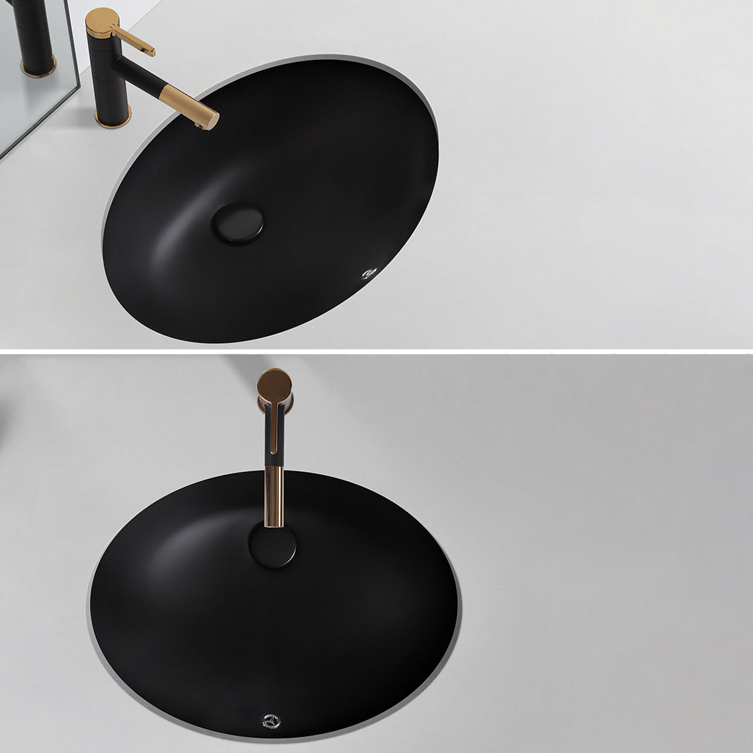 Black Undermount Vanity Sink Modern Porcelain Undermount Vanity Sink Clearhalo 'Bathroom Remodel & Bathroom Fixtures' 'Bathroom Sinks & Faucet Components' 'Bathroom Sinks' 'bathroom_sink' 'Home Improvement' 'home_improvement' 'home_improvement_bathroom_sink' 6502819