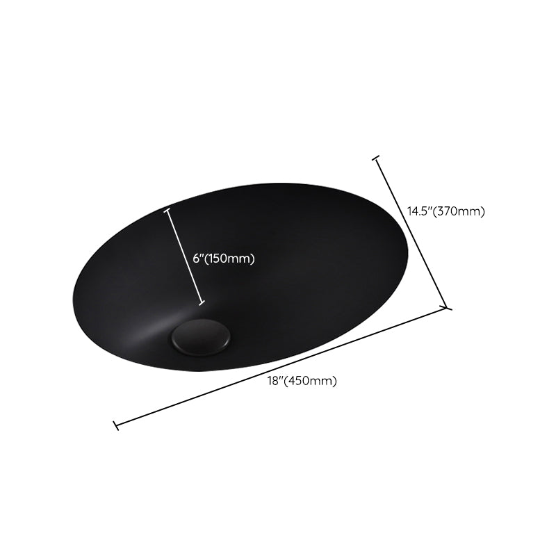 Black Undermount Vanity Sink Modern Porcelain Undermount Vanity Sink Clearhalo 'Bathroom Remodel & Bathroom Fixtures' 'Bathroom Sinks & Faucet Components' 'Bathroom Sinks' 'bathroom_sink' 'Home Improvement' 'home_improvement' 'home_improvement_bathroom_sink' 6502835