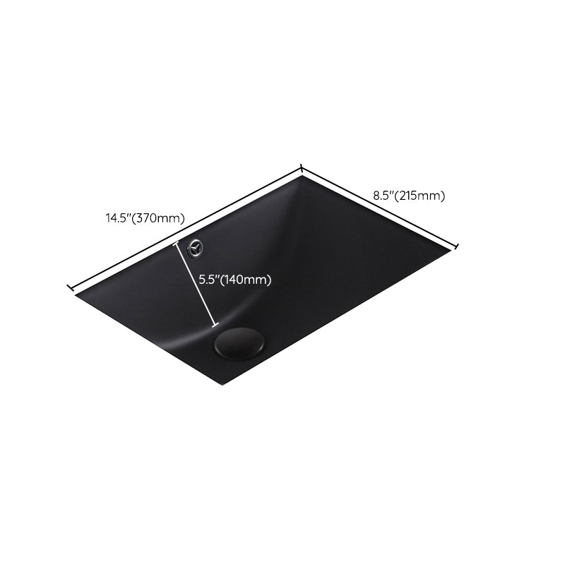 Black Undermount Vanity Sink Modern Porcelain Undermount Vanity Sink Clearhalo 'Bathroom Remodel & Bathroom Fixtures' 'Bathroom Sinks & Faucet Components' 'Bathroom Sinks' 'bathroom_sink' 'Home Improvement' 'home_improvement' 'home_improvement_bathroom_sink' 6502838
