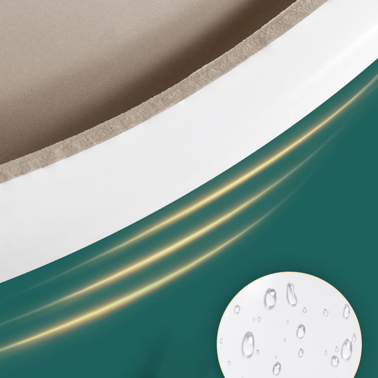 Traditional Wash Stand Oval Shape Porcelain with Pop-Up Drain Vessel Bathroom Sink Clearhalo 'Bathroom Remodel & Bathroom Fixtures' 'Bathroom Sinks & Faucet Components' 'Bathroom Sinks' 'bathroom_sink' 'Home Improvement' 'home_improvement' 'home_improvement_bathroom_sink' 6502845