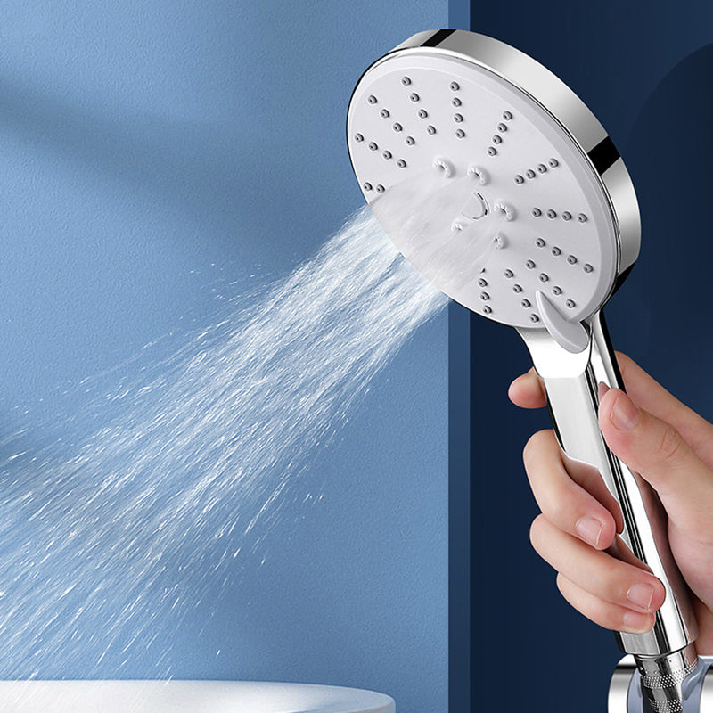 Contemporary Hand Shower Metal Shower Head with Adjustable Spray Pattern Clearhalo 'Bathroom Remodel & Bathroom Fixtures' 'Home Improvement' 'home_improvement' 'home_improvement_shower_heads' 'Shower Heads' 'shower_heads' 'Showers & Bathtubs Plumbing' 'Showers & Bathtubs' 6502919
