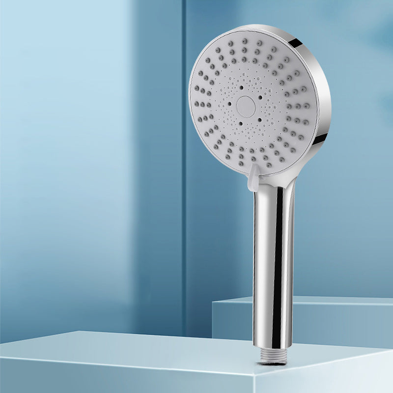 Contemporary Hand Shower Metal Shower Head with Adjustable Spray Pattern Silver Clearhalo 'Bathroom Remodel & Bathroom Fixtures' 'Home Improvement' 'home_improvement' 'home_improvement_shower_heads' 'Shower Heads' 'shower_heads' 'Showers & Bathtubs Plumbing' 'Showers & Bathtubs' 6502920