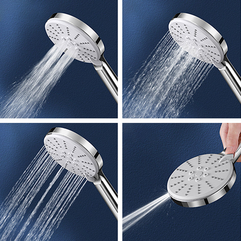 Contemporary Hand Shower Metal Shower Head with Adjustable Spray Pattern Clearhalo 'Bathroom Remodel & Bathroom Fixtures' 'Home Improvement' 'home_improvement' 'home_improvement_shower_heads' 'Shower Heads' 'shower_heads' 'Showers & Bathtubs Plumbing' 'Showers & Bathtubs' 6502923