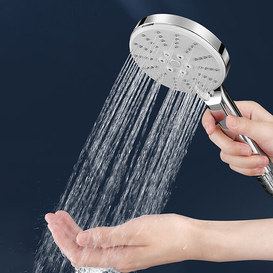 Contemporary Hand Shower Metal Shower Head with Adjustable Spray Pattern Clearhalo 'Bathroom Remodel & Bathroom Fixtures' 'Home Improvement' 'home_improvement' 'home_improvement_shower_heads' 'Shower Heads' 'shower_heads' 'Showers & Bathtubs Plumbing' 'Showers & Bathtubs' 6502932