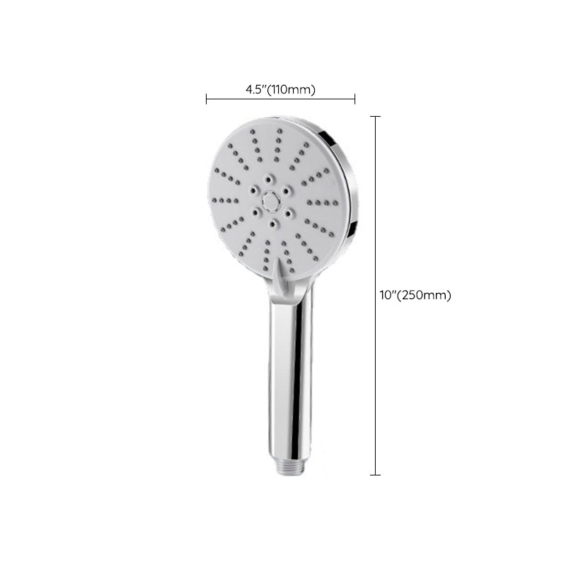 Contemporary Hand Shower Metal Shower Head with Adjustable Spray Pattern Clearhalo 'Bathroom Remodel & Bathroom Fixtures' 'Home Improvement' 'home_improvement' 'home_improvement_shower_heads' 'Shower Heads' 'shower_heads' 'Showers & Bathtubs Plumbing' 'Showers & Bathtubs' 6502933