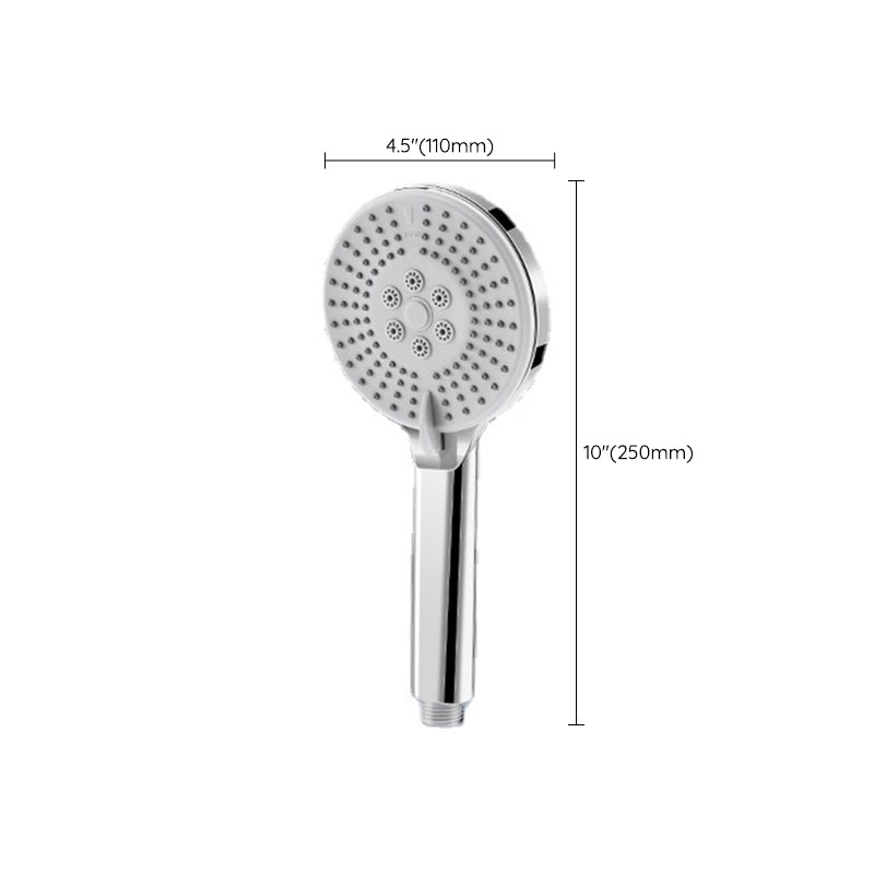 Contemporary Hand Shower Metal Shower Head with Adjustable Spray Pattern Clearhalo 'Bathroom Remodel & Bathroom Fixtures' 'Home Improvement' 'home_improvement' 'home_improvement_shower_heads' 'Shower Heads' 'shower_heads' 'Showers & Bathtubs Plumbing' 'Showers & Bathtubs' 6502934