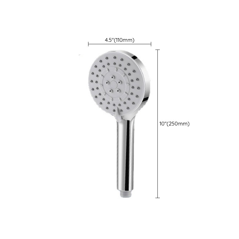 Contemporary Hand Shower Metal Shower Head with Adjustable Spray Pattern Clearhalo 'Bathroom Remodel & Bathroom Fixtures' 'Home Improvement' 'home_improvement' 'home_improvement_shower_heads' 'Shower Heads' 'shower_heads' 'Showers & Bathtubs Plumbing' 'Showers & Bathtubs' 6502935