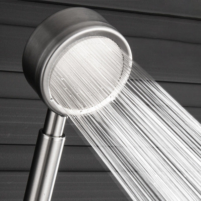 Stainless Steel Shower Head Modern Style Shower Head with Round Shape Clearhalo 'Bathroom Remodel & Bathroom Fixtures' 'Home Improvement' 'home_improvement' 'home_improvement_shower_heads' 'Shower Heads' 'shower_heads' 'Showers & Bathtubs Plumbing' 'Showers & Bathtubs' 6502938