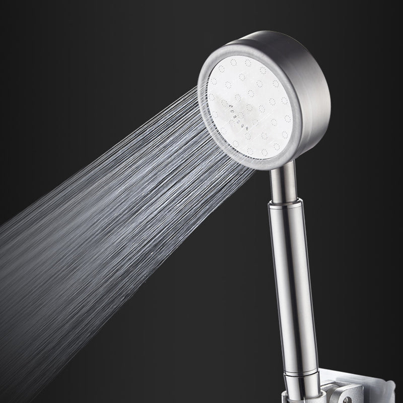 Stainless Steel Shower Head Modern Style Shower Head with Round Shape Clearhalo 'Bathroom Remodel & Bathroom Fixtures' 'Home Improvement' 'home_improvement' 'home_improvement_shower_heads' 'Shower Heads' 'shower_heads' 'Showers & Bathtubs Plumbing' 'Showers & Bathtubs' 6502939