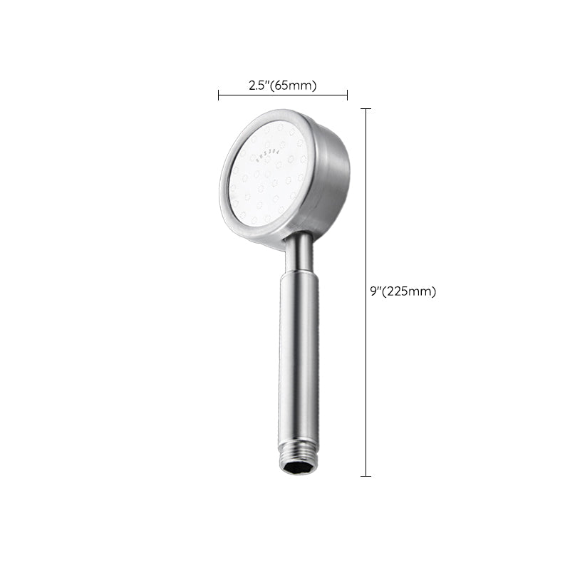 Stainless Steel Shower Head Modern Style Shower Head with Round Shape Clearhalo 'Bathroom Remodel & Bathroom Fixtures' 'Home Improvement' 'home_improvement' 'home_improvement_shower_heads' 'Shower Heads' 'shower_heads' 'Showers & Bathtubs Plumbing' 'Showers & Bathtubs' 6502950