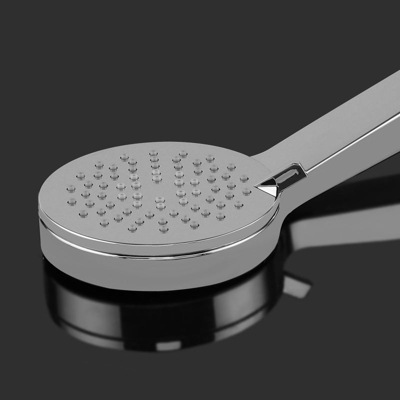 Contemporary Rain Fall Shower Head Combo Round Single Spray Shower Combo Clearhalo 'Bathroom Remodel & Bathroom Fixtures' 'Home Improvement' 'home_improvement' 'home_improvement_shower_heads' 'Shower Heads' 'shower_heads' 'Showers & Bathtubs Plumbing' 'Showers & Bathtubs' 6502981