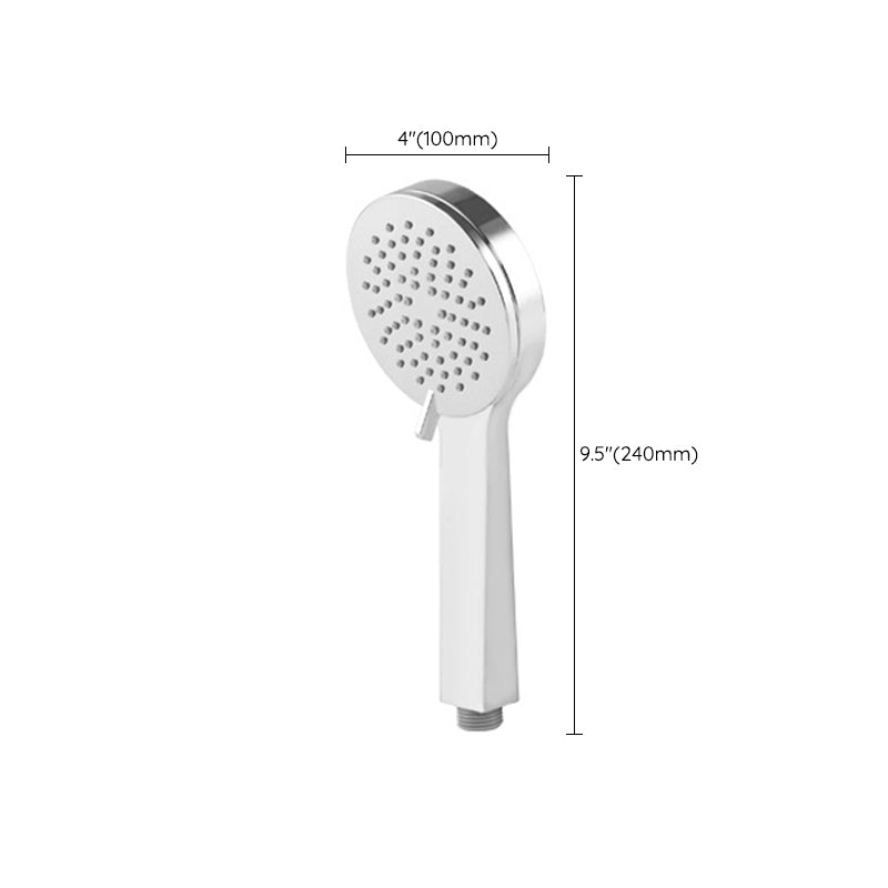 Contemporary Rain Fall Shower Head Combo Round Single Spray Shower Combo Clearhalo 'Bathroom Remodel & Bathroom Fixtures' 'Home Improvement' 'home_improvement' 'home_improvement_shower_heads' 'Shower Heads' 'shower_heads' 'Showers & Bathtubs Plumbing' 'Showers & Bathtubs' 6502986