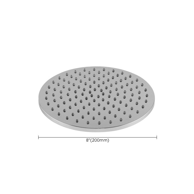 Contemporary Rain Fall Shower Head Combo Round Single Spray Shower Combo Clearhalo 'Bathroom Remodel & Bathroom Fixtures' 'Home Improvement' 'home_improvement' 'home_improvement_shower_heads' 'Shower Heads' 'shower_heads' 'Showers & Bathtubs Plumbing' 'Showers & Bathtubs' 6502987