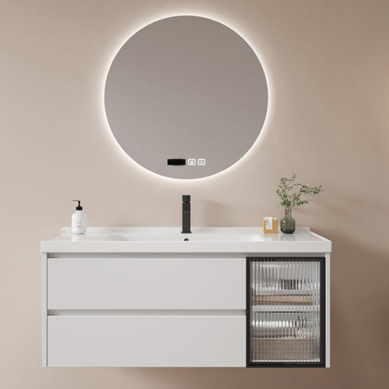 Modern Sink Vanity Solid Color Wall Mount Vanity Cabinet for Bathroom Clearhalo 'Bathroom Remodel & Bathroom Fixtures' 'Bathroom Vanities' 'bathroom_vanities' 'Home Improvement' 'home_improvement' 'home_improvement_bathroom_vanities' 6503032