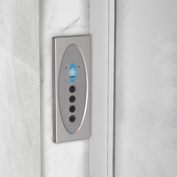 Sliding Shower Enclosure Framed Shower with Tempered Glass in White without Toilet Clearhalo 'Bathroom Remodel & Bathroom Fixtures' 'Home Improvement' 'home_improvement' 'home_improvement_shower_stalls_enclosures' 'Shower Stalls & Enclosures' 'shower_stalls_enclosures' 'Showers & Bathtubs' 6503083