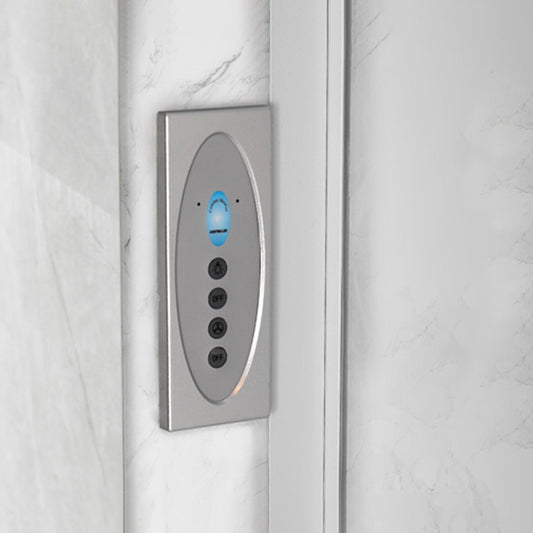 Sliding Shower Enclosure Framed Shower with Tempered Glass in White without Toilet Clearhalo 'Bathroom Remodel & Bathroom Fixtures' 'Home Improvement' 'home_improvement' 'home_improvement_shower_stalls_enclosures' 'Shower Stalls & Enclosures' 'shower_stalls_enclosures' 'Showers & Bathtubs' 6503083