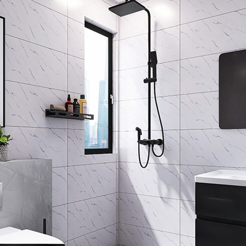 Modern Bathroom Wall Tile Peel and Stick Waterproof Imitation Ceramic Tile White Clearhalo 'Flooring 'Home Improvement' 'home_improvement' 'home_improvement_peel_stick_blacksplash' 'Peel & Stick Backsplash Tile' 'peel_stick_blacksplash' 'Walls & Ceilings' Walls and Ceiling' 6503091
