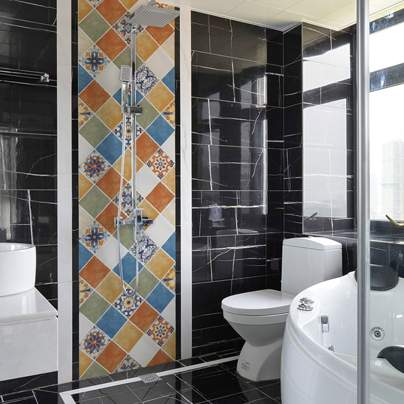 Rectangular Wall Tile Peel and Stick Geometric Print Stick Kitchen Wallpaper Clearhalo 'Flooring 'Home Improvement' 'home_improvement' 'home_improvement_peel_stick_blacksplash' 'Peel & Stick Backsplash Tile' 'peel_stick_blacksplash' 'Walls & Ceilings' Walls and Ceiling' 6503132