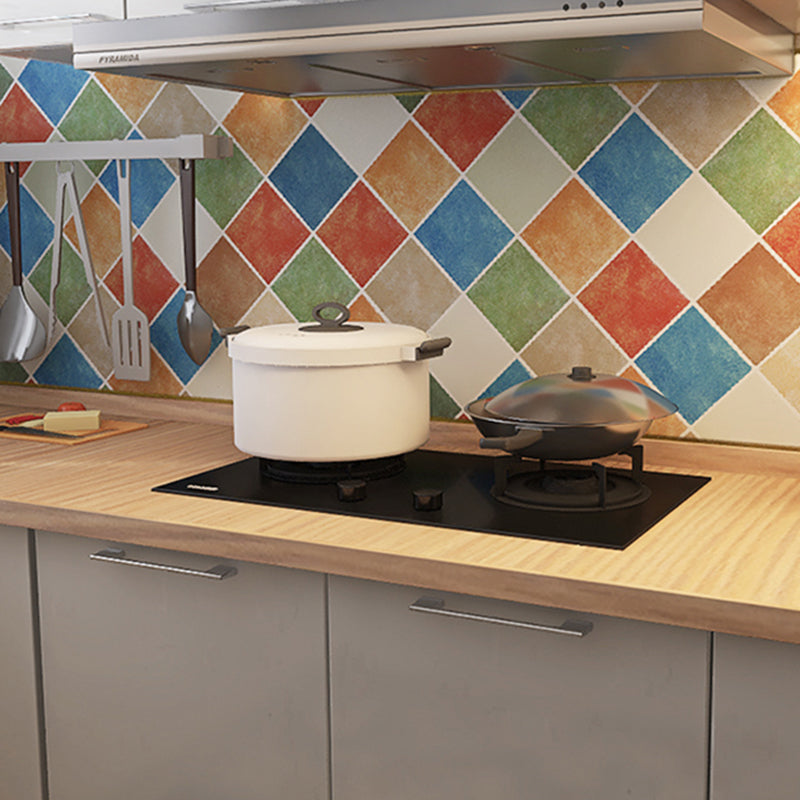 Rectangular Wall Tile Peel and Stick Geometric Print Stick Kitchen Wallpaper Clearhalo 'Flooring 'Home Improvement' 'home_improvement' 'home_improvement_peel_stick_blacksplash' 'Peel & Stick Backsplash Tile' 'peel_stick_blacksplash' 'Walls & Ceilings' Walls and Ceiling' 6503133
