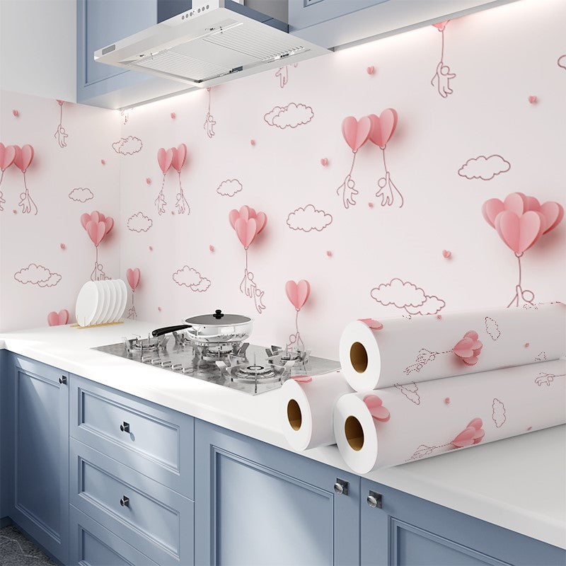 Modern Peel & Stick Mosaic Tile Plastic Grid Peel and Stick Backsplash for Kitchen Pink Clearhalo 'Flooring 'Home Improvement' 'home_improvement' 'home_improvement_peel_stick_blacksplash' 'Peel & Stick Backsplash Tile' 'peel_stick_blacksplash' 'Walls & Ceilings' Walls and Ceiling' 6503145