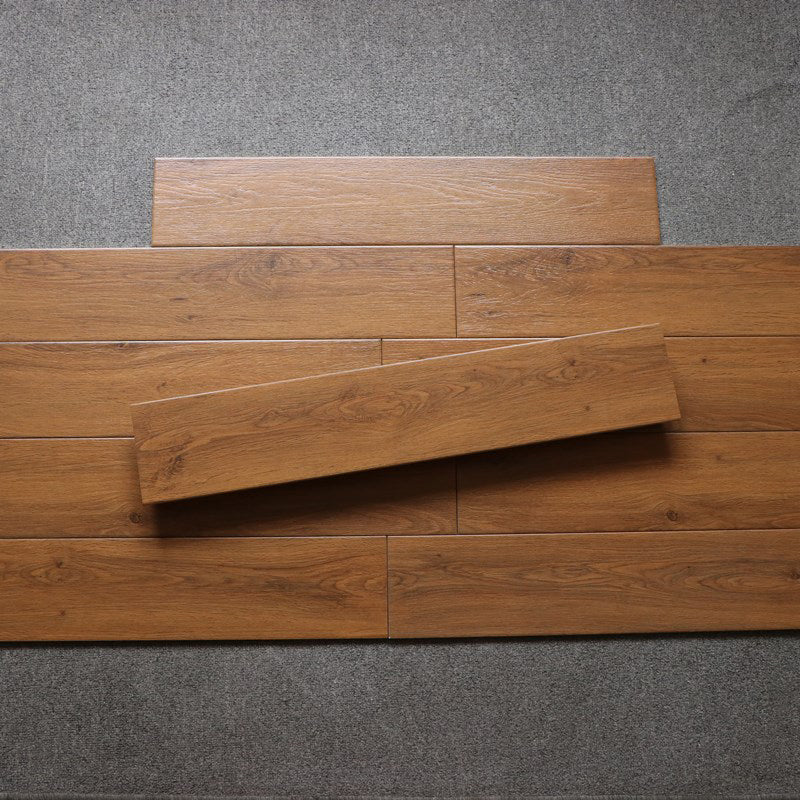 Wood Pattern Rectangle Floor Tile Straight Edge Indoor Floor Tile ...