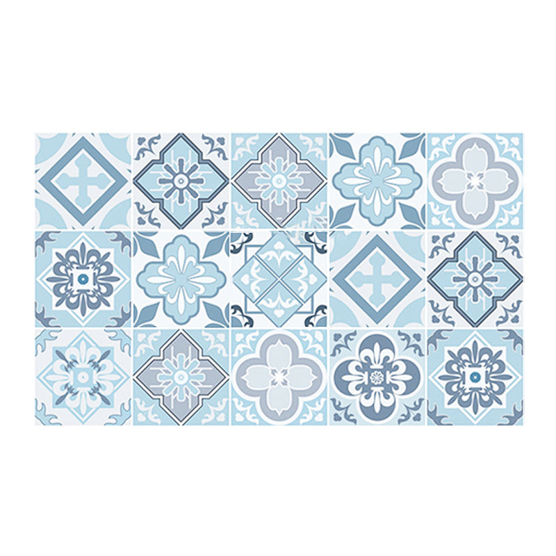 Kitchen Wall Tile Peel and Stick Floral Print Stick Wallpaper Sky Blue Clearhalo 'Flooring 'Home Improvement' 'home_improvement' 'home_improvement_peel_stick_blacksplash' 'Peel & Stick Backsplash Tile' 'peel_stick_blacksplash' 'Walls & Ceilings' Walls and Ceiling' 6503459