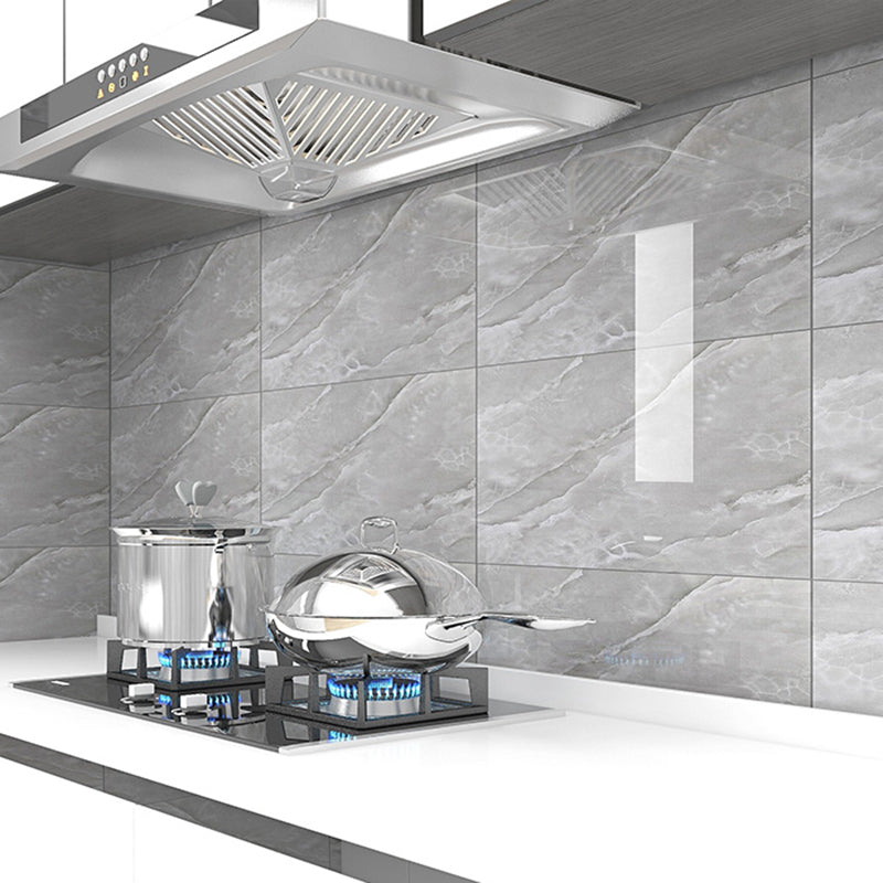 Modern Peel and Stick Backsplash Wall Tile Rectangular Peel and Stick Backsplash Tile Grey Clearhalo 'Flooring 'Home Improvement' 'home_improvement' 'home_improvement_peel_stick_blacksplash' 'Peel & Stick Backsplash Tile' 'peel_stick_blacksplash' 'Walls & Ceilings' Walls and Ceiling' 6503727