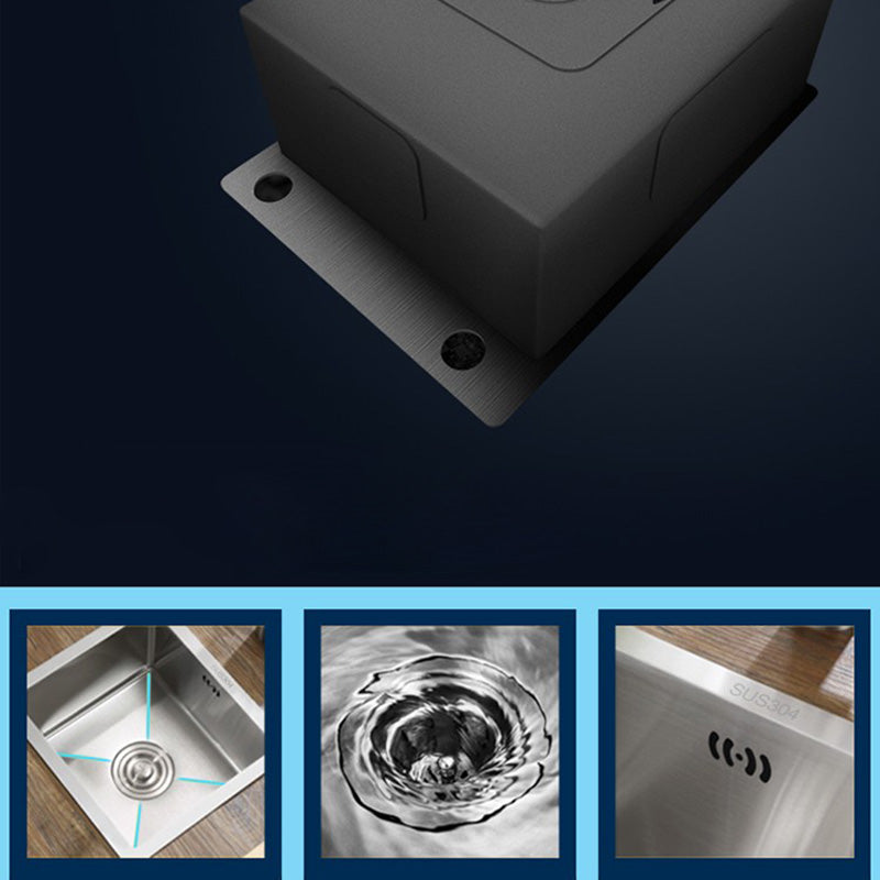 Modern Style Kitchen Sink Stainless Steel Drop-In Kitchen Sink Clearhalo 'Home Improvement' 'home_improvement' 'home_improvement_kitchen_sinks' 'Kitchen Remodel & Kitchen Fixtures' 'Kitchen Sinks & Faucet Components' 'Kitchen Sinks' 'kitchen_sinks' 6503867