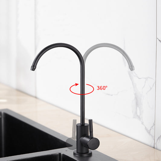 Contemporary Kitchen Faucet Stainless Steel Single Handle High Arc Kitchen Faucet Clearhalo 'Home Improvement' 'home_improvement' 'home_improvement_kitchen_faucets' 'Kitchen Faucets' 'Kitchen Remodel & Kitchen Fixtures' 'Kitchen Sinks & Faucet Components' 'kitchen_faucets' 6503888