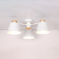 Bucket Shade Hanging Light Multi-Head Metal Chandelier for Kindergarten Foyer 3 White Clearhalo 'Ceiling Lights' 'Chandeliers' Lighting' options 65039_92e19c8b-ce92-491e-9c82-43a14f396204