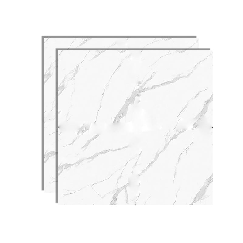 31.5" X 31.5" Square Floor Tile Straight Edge Textured Floor Tile White Clearhalo 'Floor Tiles & Wall Tiles' 'floor_tiles_wall_tiles' 'Flooring 'Home Improvement' 'home_improvement' 'home_improvement_floor_tiles_wall_tiles' Walls and Ceiling' 6508717