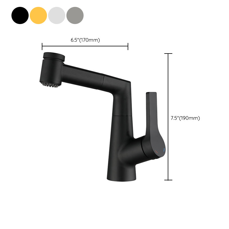 Single Lever Handle Faucets Contemporary Centerset Faucets for Bathroom Clearhalo 'Bathroom Remodel & Bathroom Fixtures' 'Bathroom Sinks & Faucet Components' 'Bathroom Sinks' 'bathroom_sink' 'Home Improvement' 'home_improvement' 'home_improvement_bathroom_sink' 6508746