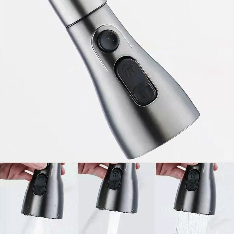 1-Hole 1-Handle Faucet Pull out Sprayer Standard Kitchen Faucet Clearhalo 'Home Improvement' 'home_improvement' 'home_improvement_kitchen_faucets' 'Kitchen Faucets' 'Kitchen Remodel & Kitchen Fixtures' 'Kitchen Sinks & Faucet Components' 'kitchen_faucets' 6510758