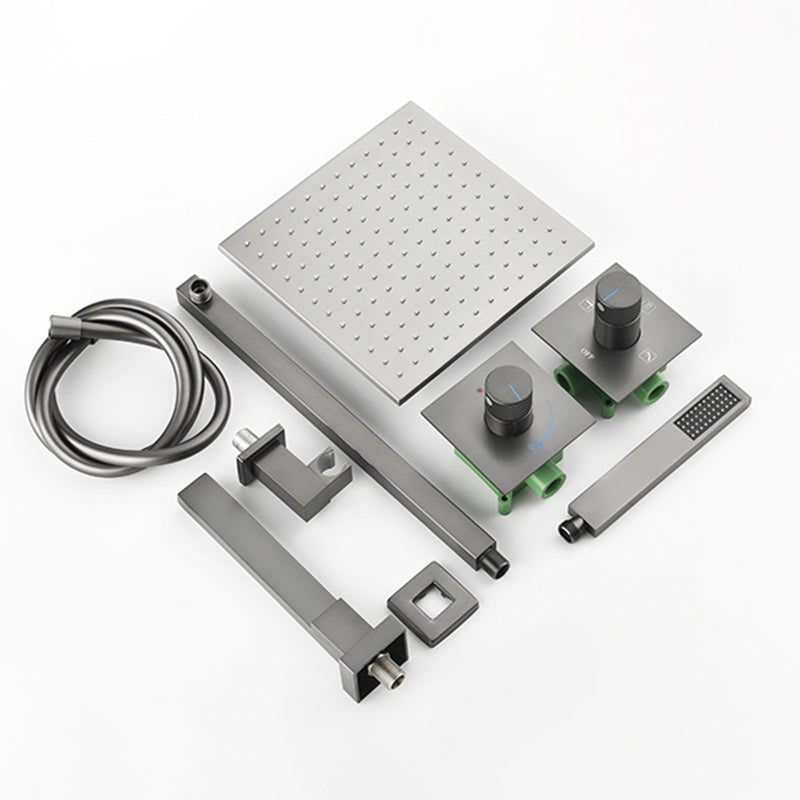 Modern Shower Trim Brass Handheld Shower Head Wall Mounted Shower System Clearhalo 'Bathroom Remodel & Bathroom Fixtures' 'Home Improvement' 'home_improvement' 'home_improvement_shower_faucets' 'Shower Faucets & Systems' 'shower_faucets' 'Showers & Bathtubs Plumbing' 'Showers & Bathtubs' 6510838