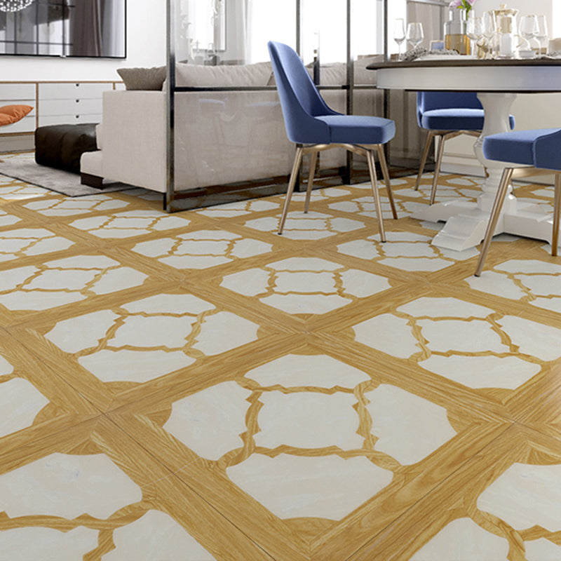 Vintage Laminate Plank Flooring Wood Pattern Living Room Laminate Floor Yellow Clearhalo 'Flooring 'Home Improvement' 'home_improvement' 'home_improvement_laminate_flooring' 'Laminate Flooring' 'laminate_flooring' Walls and Ceiling' 6510963