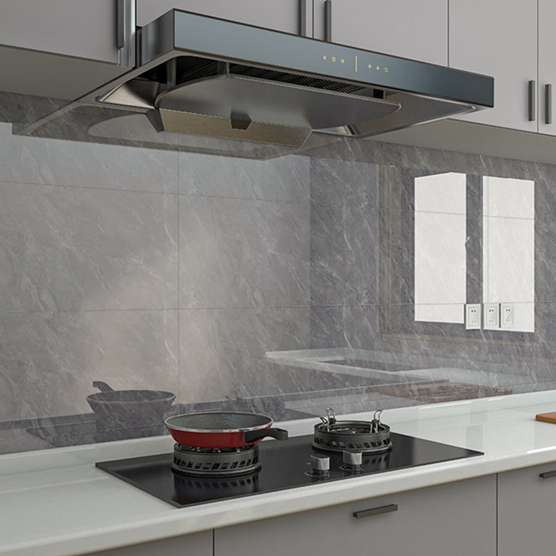 Modern Field Tile/Single Tile PVC Peel and Stick Backsplash Wall Tile Grey 50-Piece Set Clearhalo 'Flooring 'Home Improvement' 'home_improvement' 'home_improvement_peel_stick_blacksplash' 'Peel & Stick Backsplash Tile' 'peel_stick_blacksplash' 'Walls & Ceilings' Walls and Ceiling' 6511672