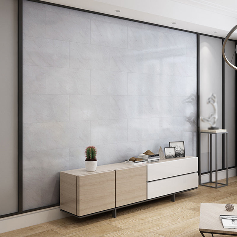 Modern Field Tile/Single Tile Wallpaper PVC Peel and Stick Backsplash Wall Tile Gray-White Clearhalo 'Flooring 'Home Improvement' 'home_improvement' 'home_improvement_peel_stick_blacksplash' 'Peel & Stick Backsplash Tile' 'peel_stick_blacksplash' 'Walls & Ceilings' Walls and Ceiling' 6511693